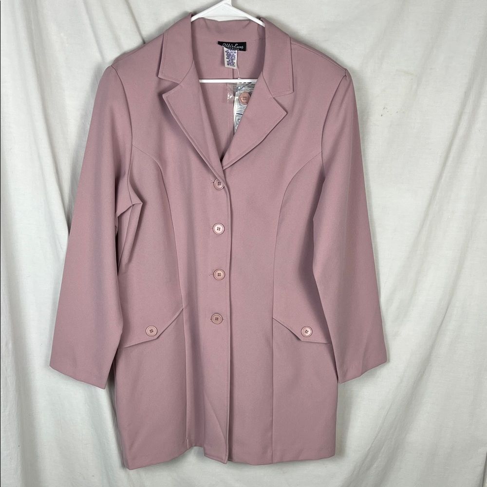 Deadstock NWT Odds 'n Evens Pale Pink Button Up Blazer